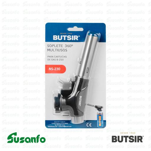 Soplete gas Butsir NS-230 con encendido piezo | preciso y versátil [4]