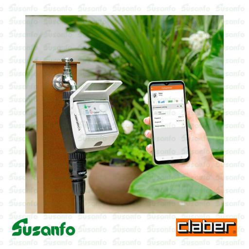 Programador de riego solar Claber Tempo myAquaSolar 8497 Bluetooth [1]