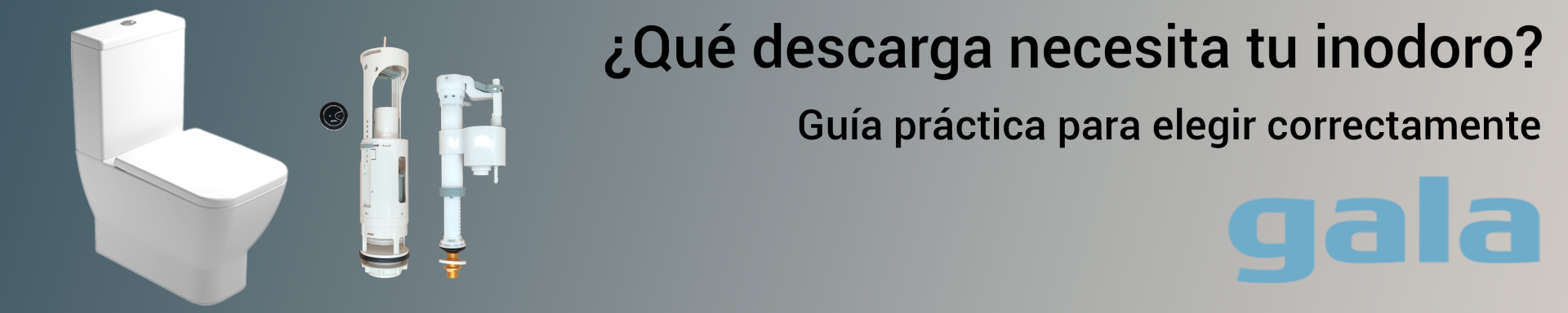 Cómo saber qué descarga necesita tu inodoro Gala y elegir la correcta