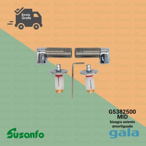 Conjunto bisagra completa asiento Gala MID amortiguado 53825