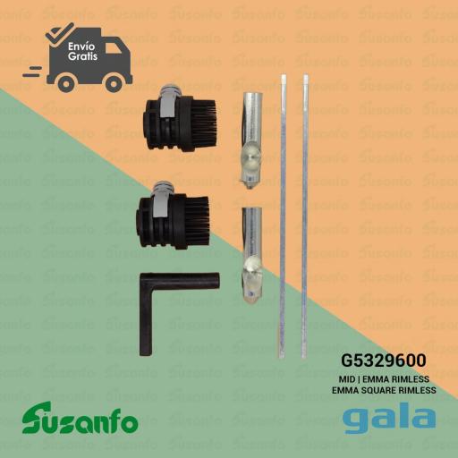 Juego de sujeción oculta para inodoro-bidé suspendido Gala MID|Emma rimless|emma sq rimless - G5329600