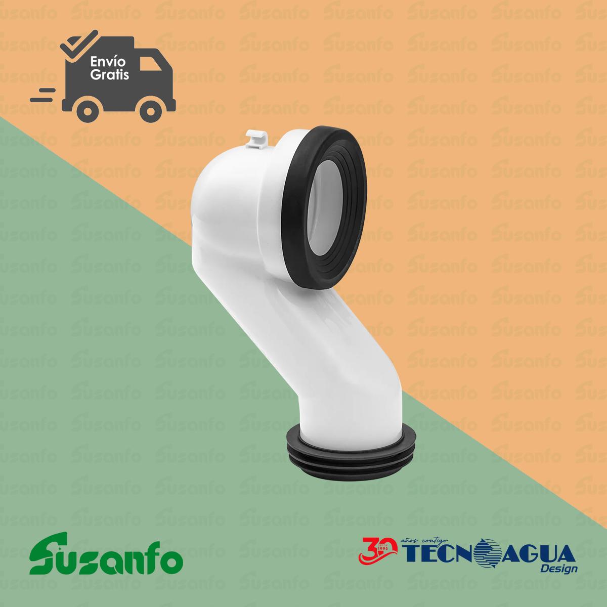 Codo Inodoro Dual HTecnoagua T-122 - Ø90xØ110 / L. 210mm