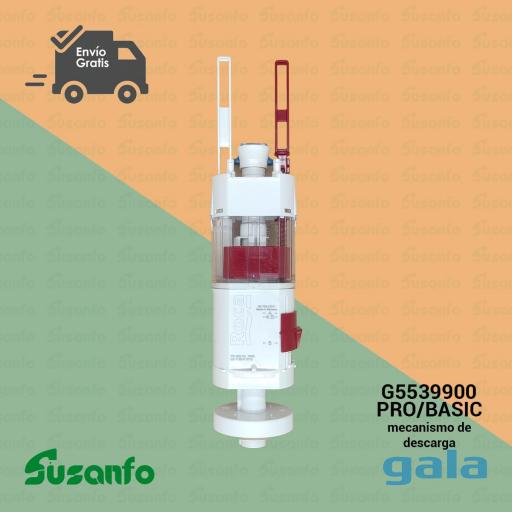 Mecanismo de descarga cisterna empotrada Gala PRO / BASIC (post-2014) compatible con Roca Duplo – Ref. G5539900