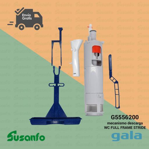 Mecanismo de descarga Gala sistema Stride G5556200 - descarga cisterna empotrada