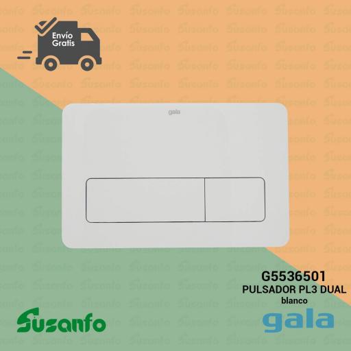 Pulsador doble descarga PL3 Gala-blanco-cromo - 55365 - sistemas PRO - BASIC [1]