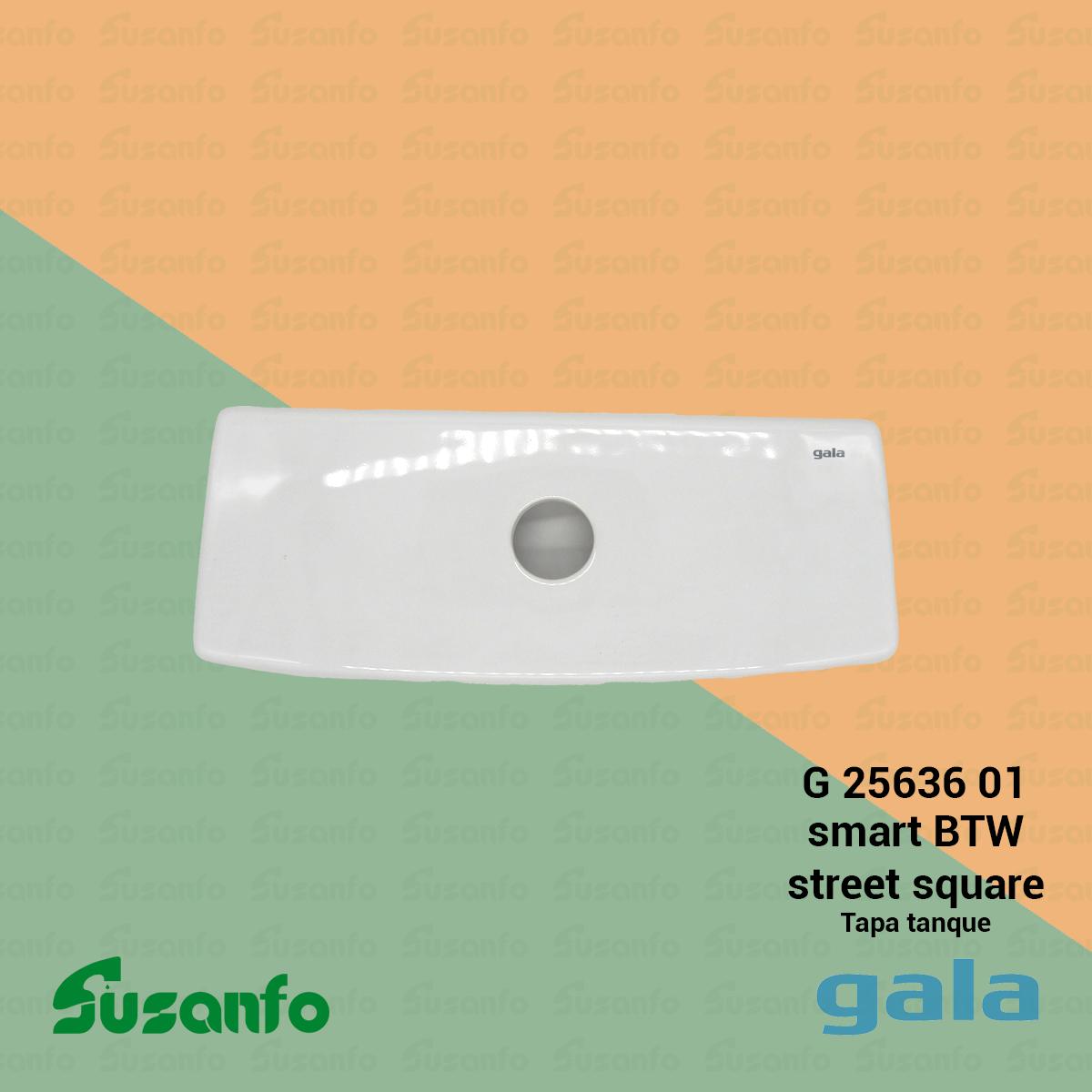Tapa tanque bajo cerámica Gala Street Square - Gala Smart BTW - 25636 01