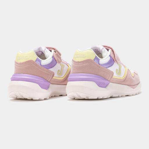 ZAPATILLAS CASUAL JR BLANCA ROSA  [1]