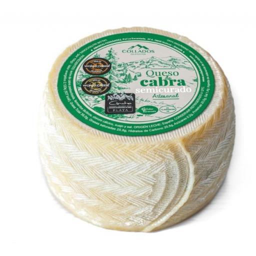 Queso De Cabra Semicurado Artesanal  Collados  400g aprox.