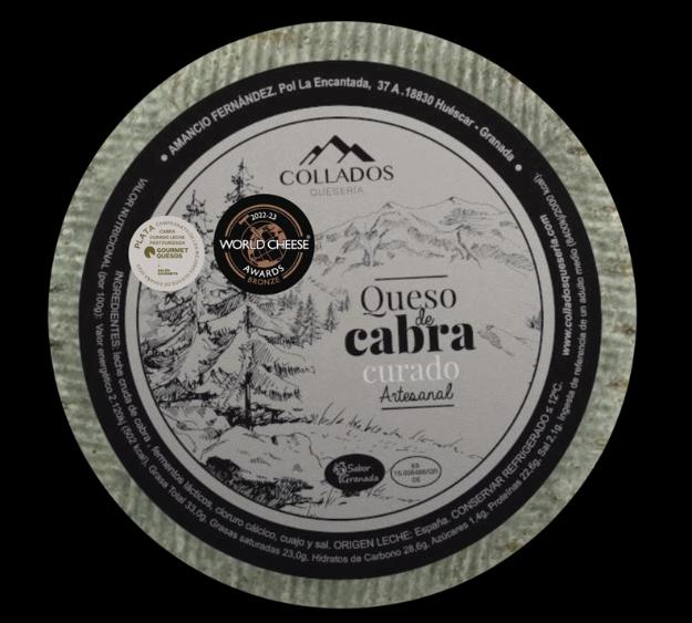 Queso De Cabra Curado Artesanal Collados 400g aprox.