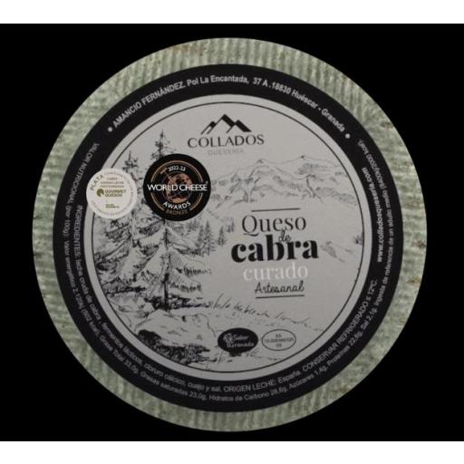  Queso De Cabra Curado Artesanal Collados  400g  aprox.