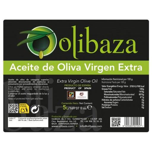 Aceite de Oliva Virgen Extra 5L · 4 Uds/Caja (Campaña 2024/2025) [2]