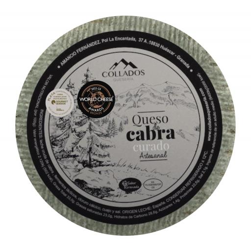  Queso De Cabra Curado Artesanal Collados  400g  aprox.