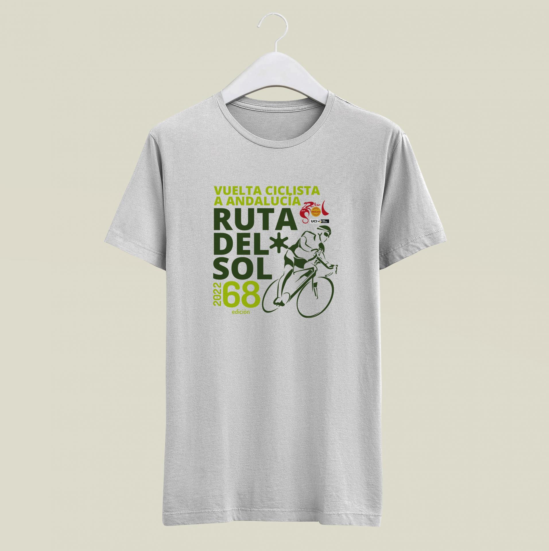 Camiseta oficial 68º EDICION RUTA DEL SOL - VUELTA CICLISTA ANDALUCIA - BLANCA