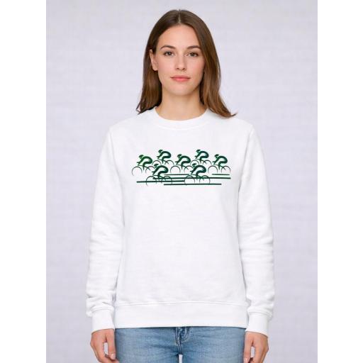 Sudadera Blanca Pelotón Adulto