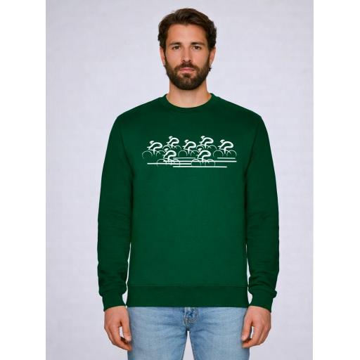 Sudadera Verde Pelotón Adulto