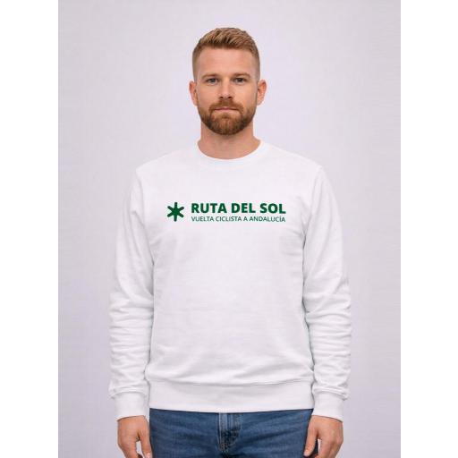 Sudadera Blanca Ruta del Sol Adulto