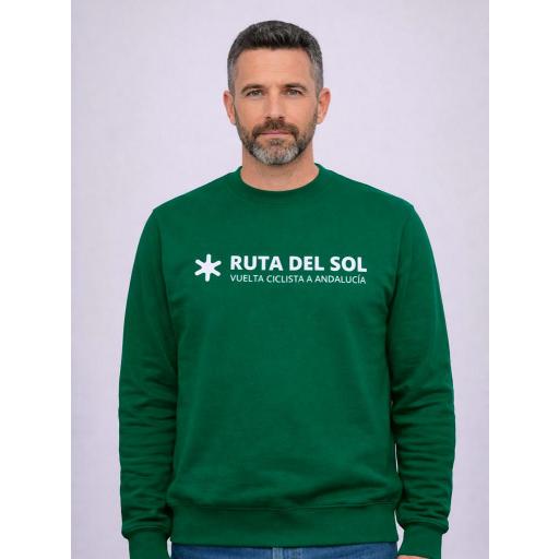 Sudadera Verde Ruta del Sol Adulto