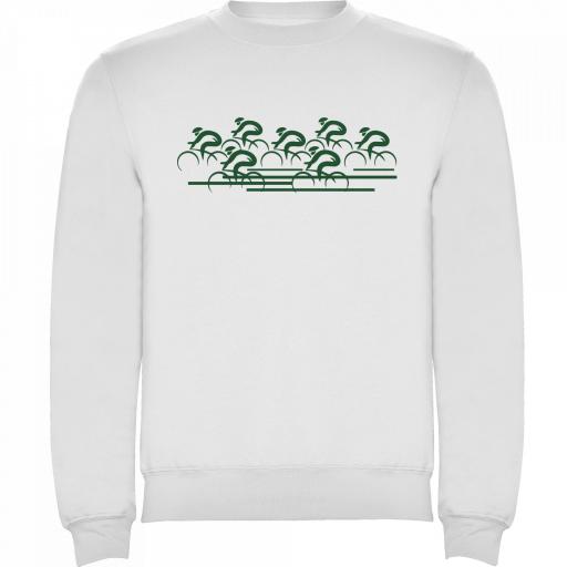 Sudadera Blanca Pelotón Adulto [2]