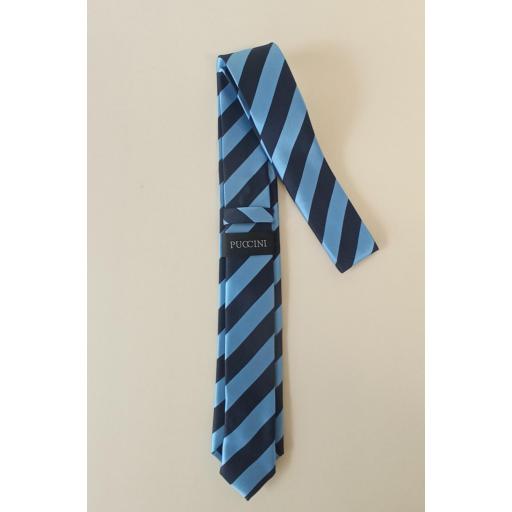 Corbata Niño Rayas Azul claro/oscuro [1]