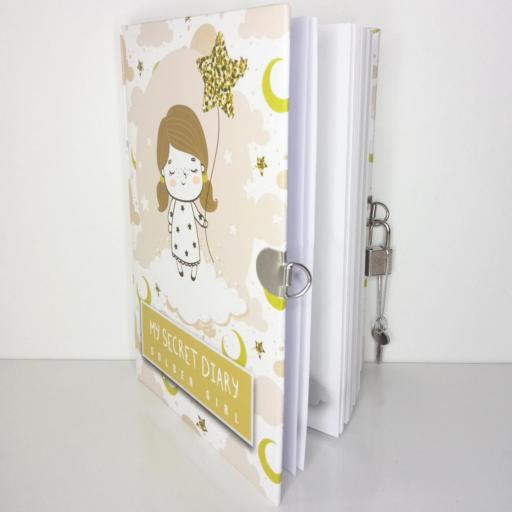 Diario Niña con candado "Golden Girl" [3]