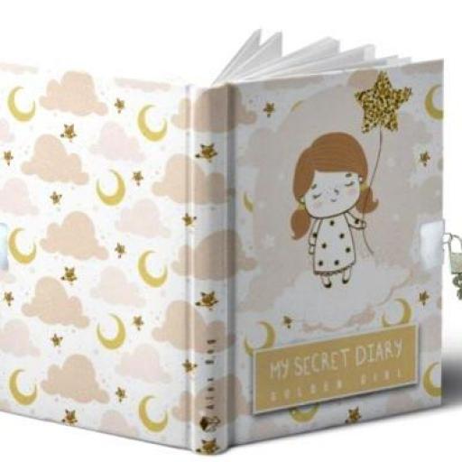 Diario Niña con candado "Golden Girl" [1]