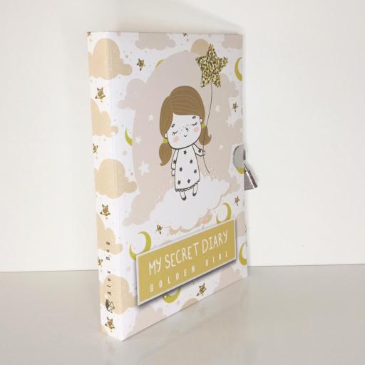 Diario Niña con candado "Golden Girl" [2]
