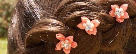 Horquillas con flores
