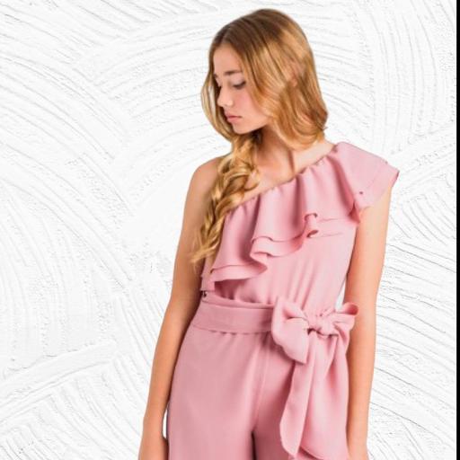 Mono Pantalón Rosa para Chica  La ormiga [1]