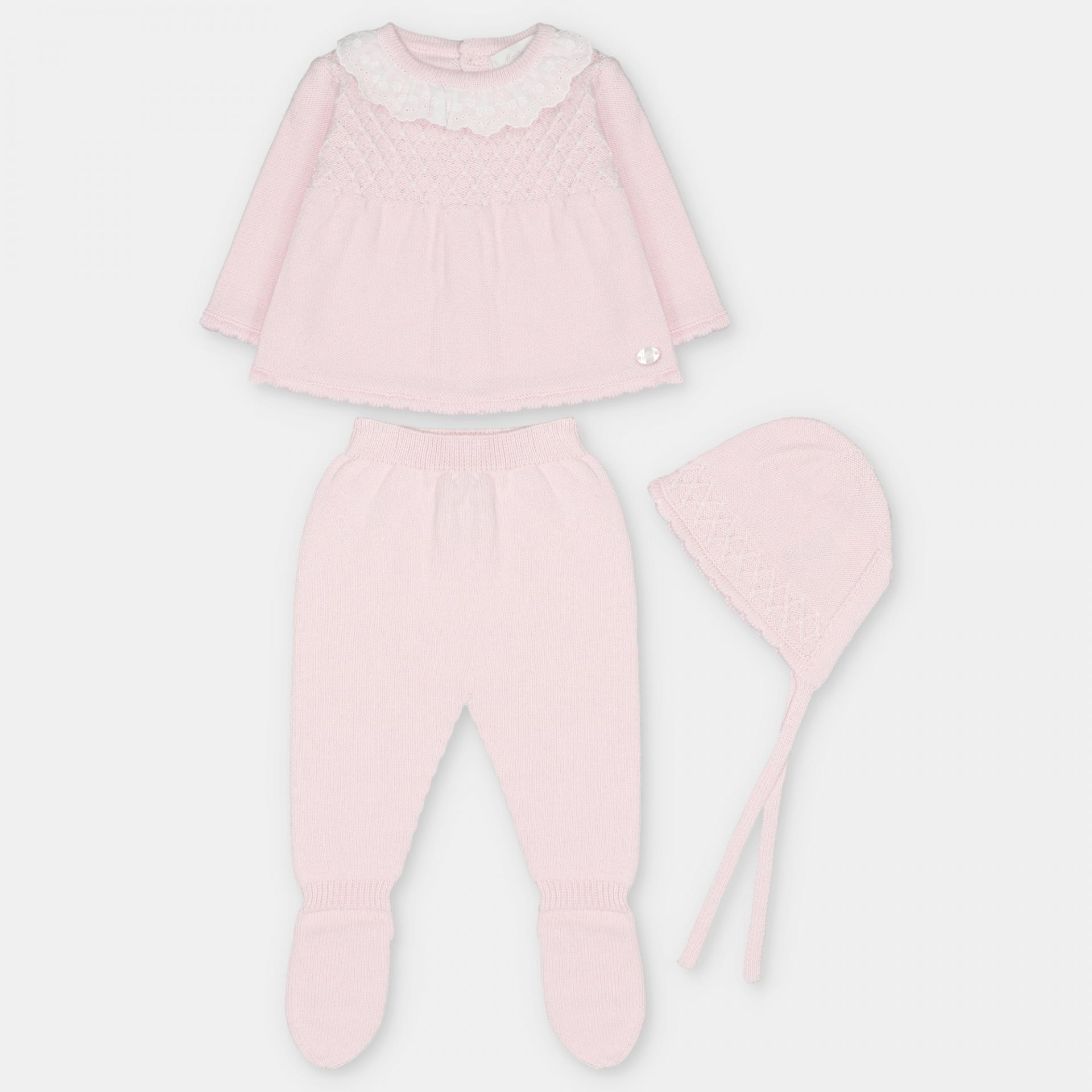Conjunto 3p polaina Boal Martín Aranda rosa bebé ref.11322