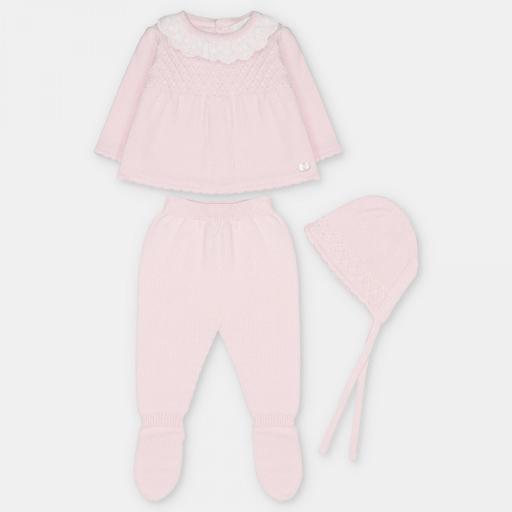 Conjunto 3p polaina Boal Martín Aranda rosa bebé ref.11322 [0]