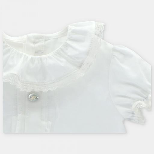 Blusa camisa manga corta Martín Aranda blanco  ref.20257 [1]