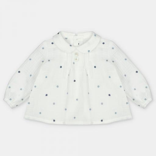 Blusa bodoques Riosa azul Martín Aranda ref.22328 [0]
