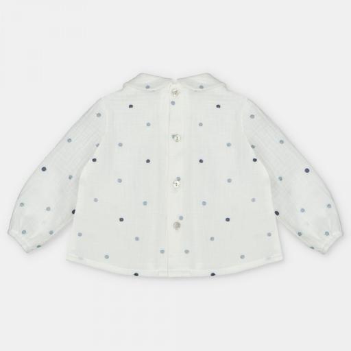 Blusa bodoques Riosa azul Martín Aranda ref.22328 [2]