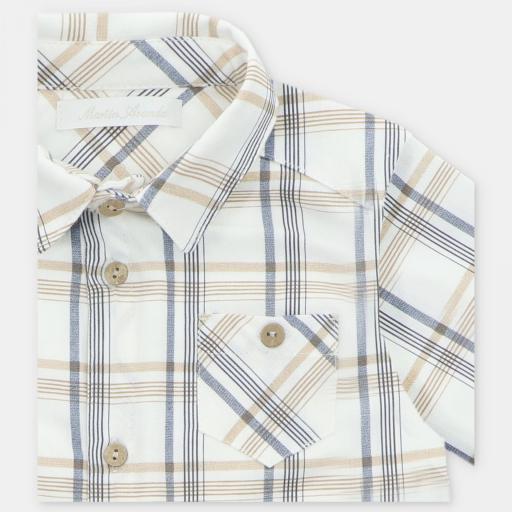 Camisa Martín Aranda Leicester azul noche ref.20281 [1]