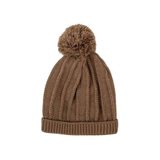 Pelele enterizo con gorro Chocolate Babidú ref.10816 [1]