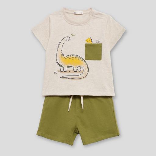 Conjunto niño dinosaurio Street Monkey  ref.254054