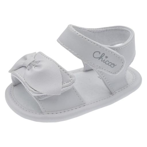 Sandalia lazo blanco Chicco sin suela