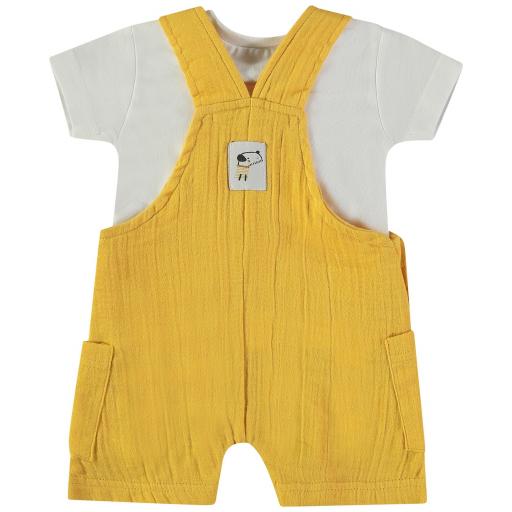 Conjunto peto bambula amarillo Babybol ref.160057 [1]
