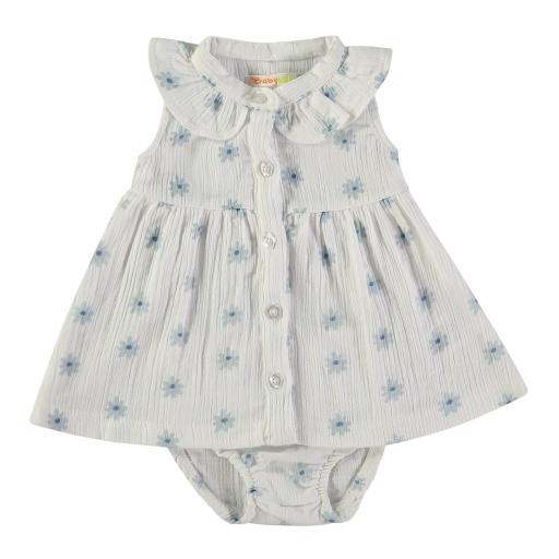 Vestido y braguita bambula Babybol  ref.161045 [0]