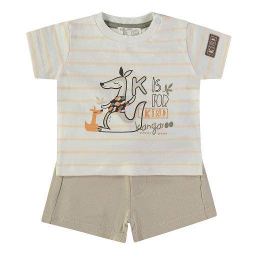 Conjunto canguro beig Babybol ref.162049
