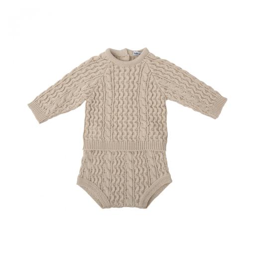 Conjunto braguita unisex Páramo Babidú arena ref.40807 [0]