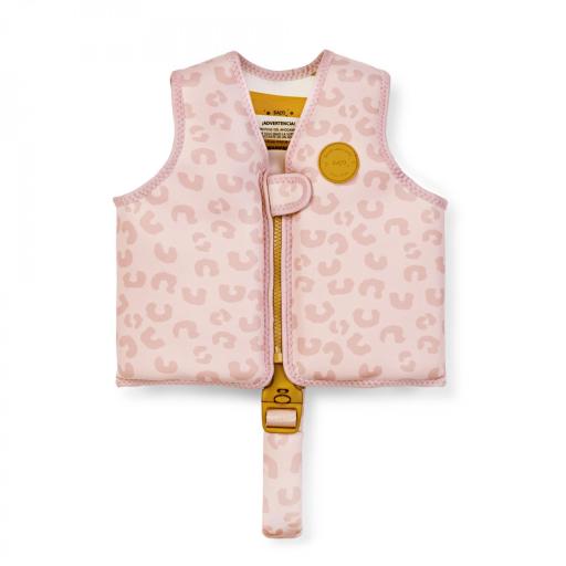 Chaleco flotador aprendizaje baño Born to be wild rosa Saro ref.6201