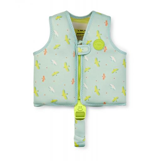 Chaleco flotador aprendizaje Tropicool verde Saro ref.6021 [0]