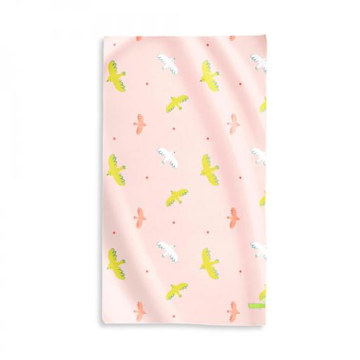 Toalla baño microfibra Tropicool rosa Saro ref.6432 [0]