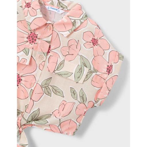 Blusa estampada con top color mandarina Mayoral ref.3196 [3]