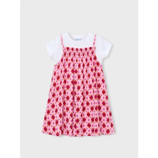 Vestido combinado color candy Mayoral ref.3933