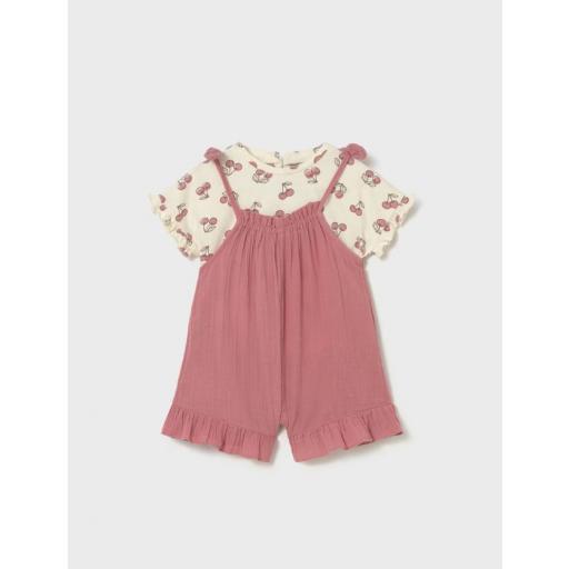 Conjunto peto y camiseta estampada color blush Mayoral ref.1656 [0]