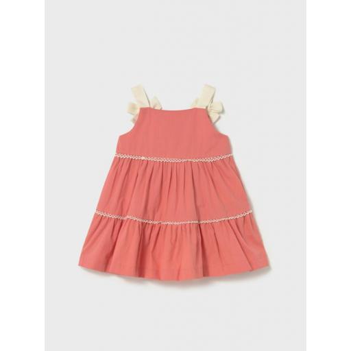 Vestido con lazos color flamingo Mayoral ref.1924 [1]