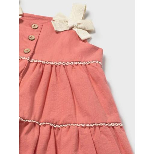 Vestido con lazos color flamingo Mayoral ref.1924 [2]