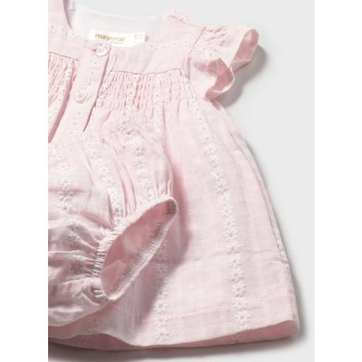 Vestido gasa rosa baby Mayoral ref.1805 [2]